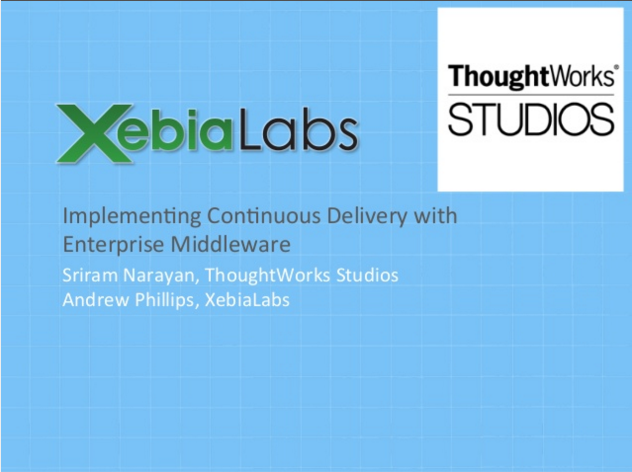 How to implement Continuous Delivery with enterprise java middleware?
